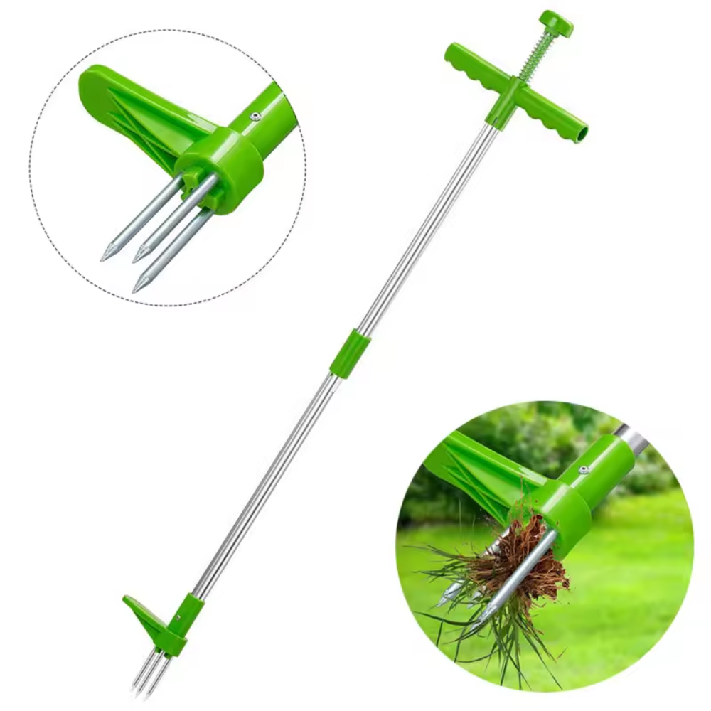RootLift Arrache-Herbes | Outil Debout pour Extraction Profonde des Racines
