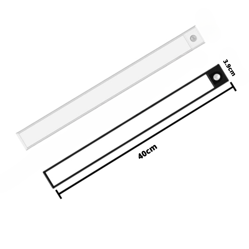 Réglette LED Détecteur Rechargeable USB-C