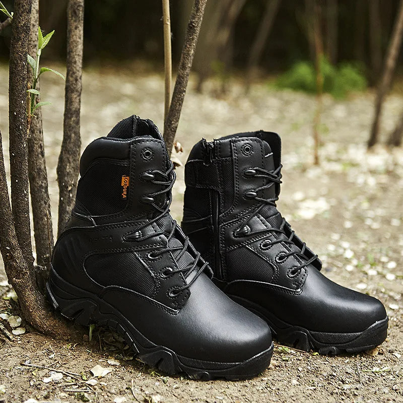 Bottes Tactiques – Semelle Antidérapante – Tige Montante