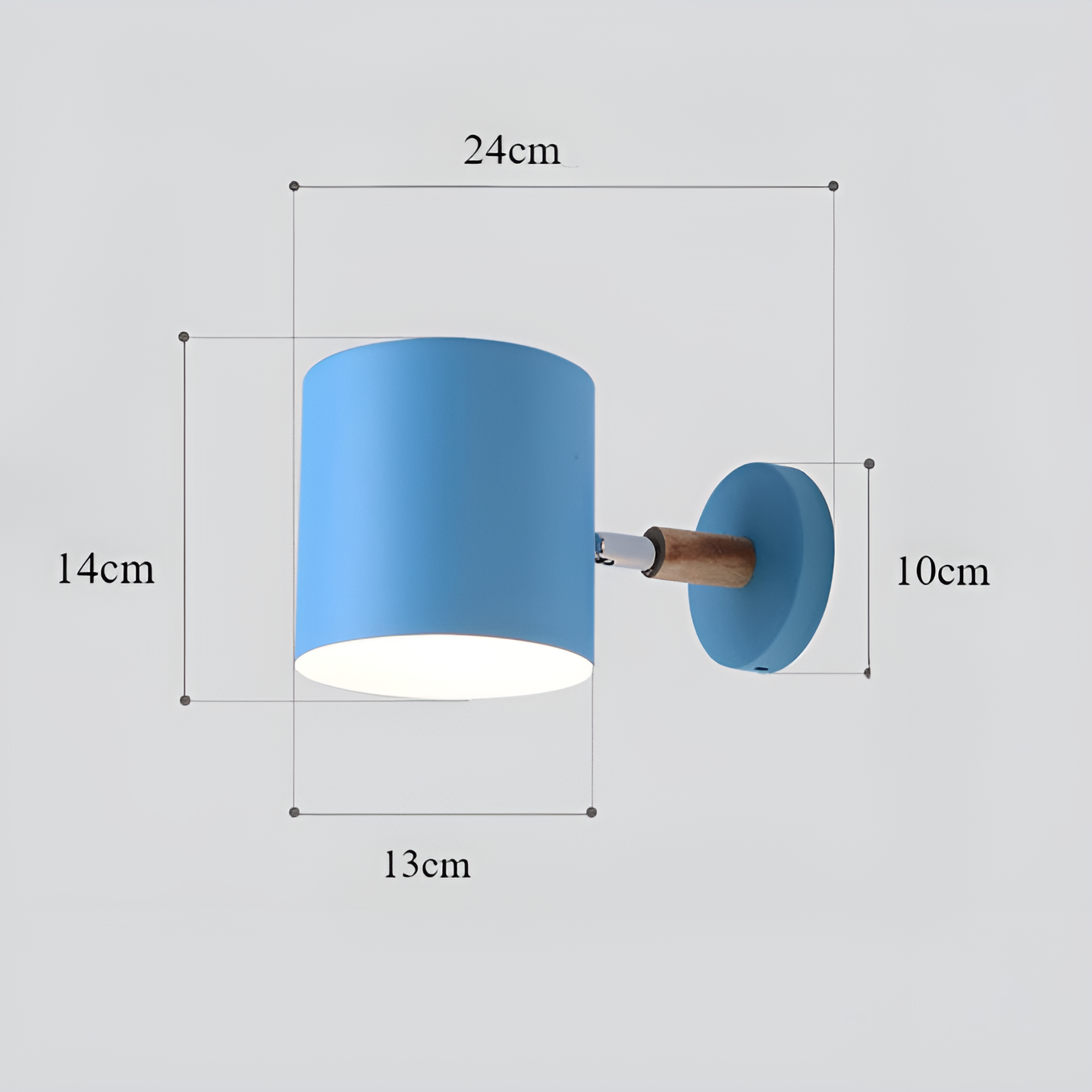 Applique Murale Chambre – Orientable – Abat-jour Métal
