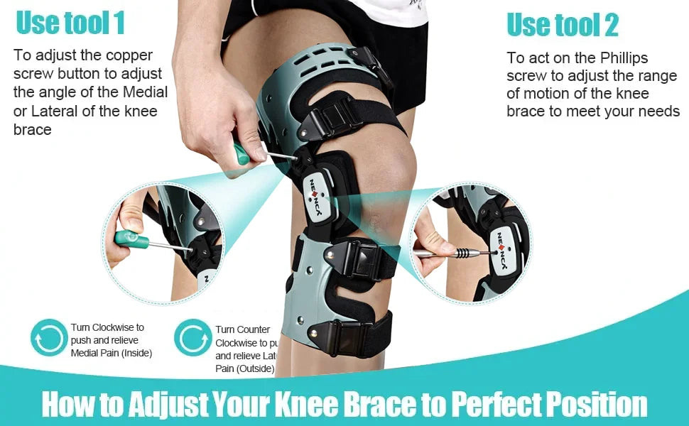 Attelle Décharge Genou Arthrose Ajustable