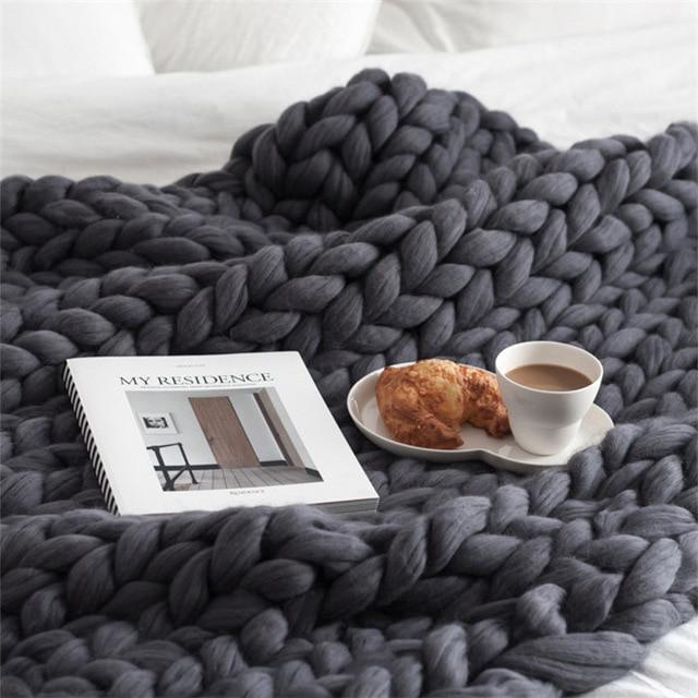 Plaid Grosse Maille Fait Main