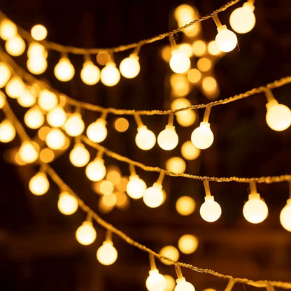 Guirlande lumineuse LumiSphere | Boules LED pour la maison et le jardin