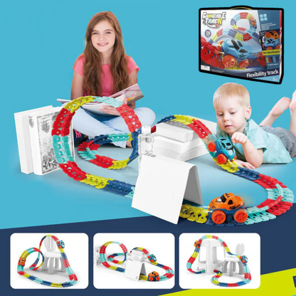 Bend-N-Race Circuit Automobile | Circuit Flexible pour Enfant