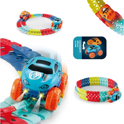 Bend-N-Race Circuit Automobile | Circuit Flexible pour Enfant