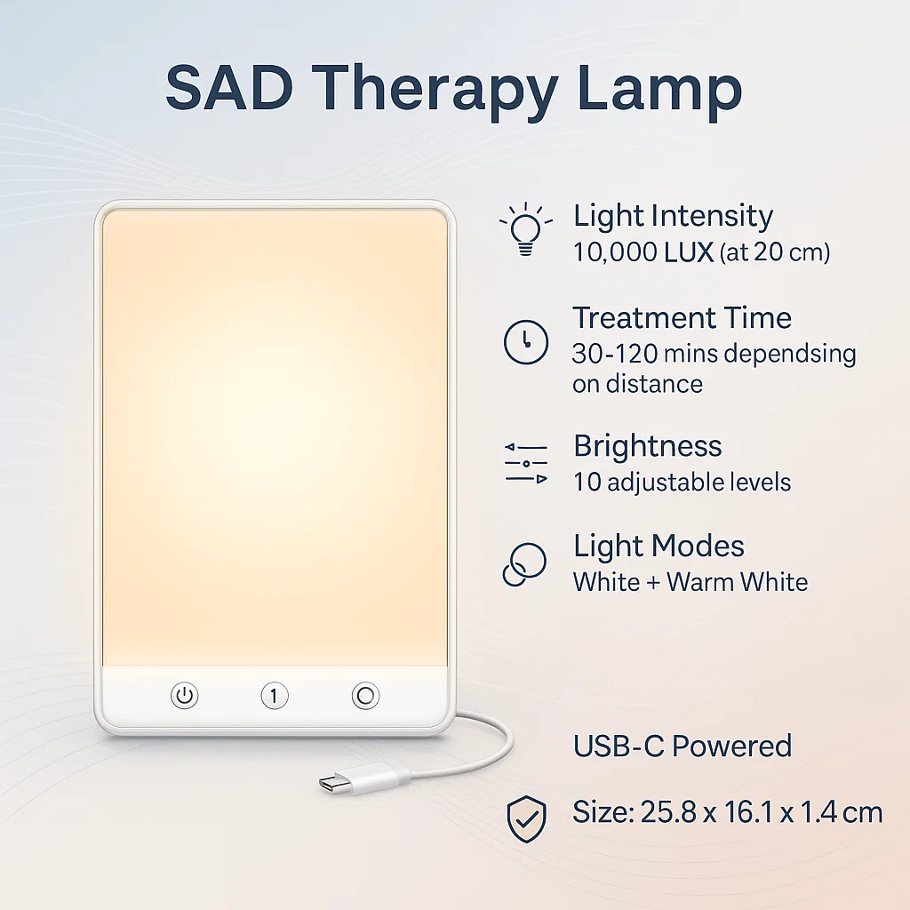 Lampe Luminothérapie 10 000 Lux