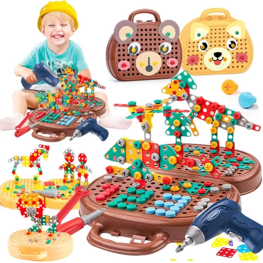 SmartDrill Kit de Construction | Jeu d’Apprentissage Créatif STEM pour Enfants