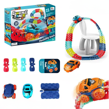 Bend-N-Race Circuit Automobile | Circuit Flexible pour Enfant