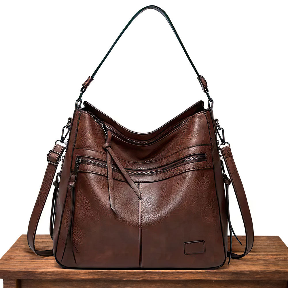 Amélise Sac à Main en Cuir Classique pour Femme | Sac Bandoulière Élégant du Quotidien