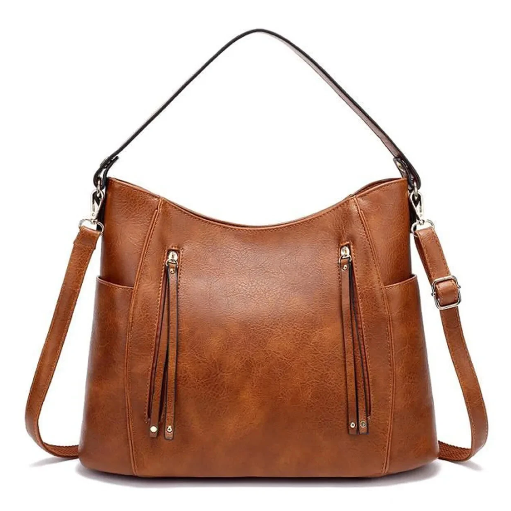 Célavine Sac à Bandoulière en Cuir | Sac à Main à Poches Multiples