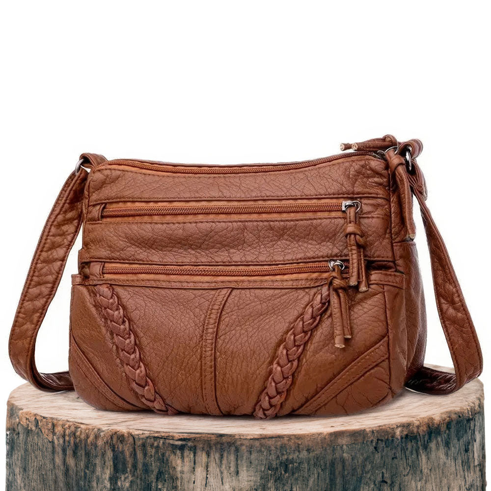 Vélie Sac Bandoulière Tressé | Sac Bandoulière Élégant et Confortable