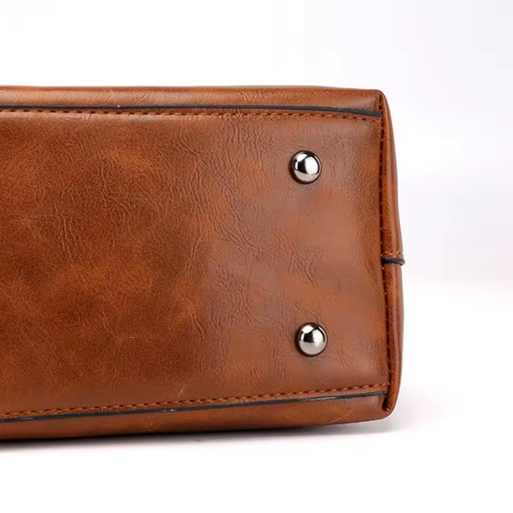 Floréa Sac à Main en Cuir pour Femme | Cabas Essentiel au Style Classique
