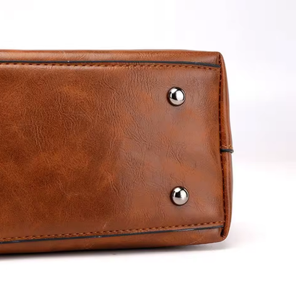 Floréa Sac à Main en Cuir pour Femme | Cabas Essentiel au Style Classique