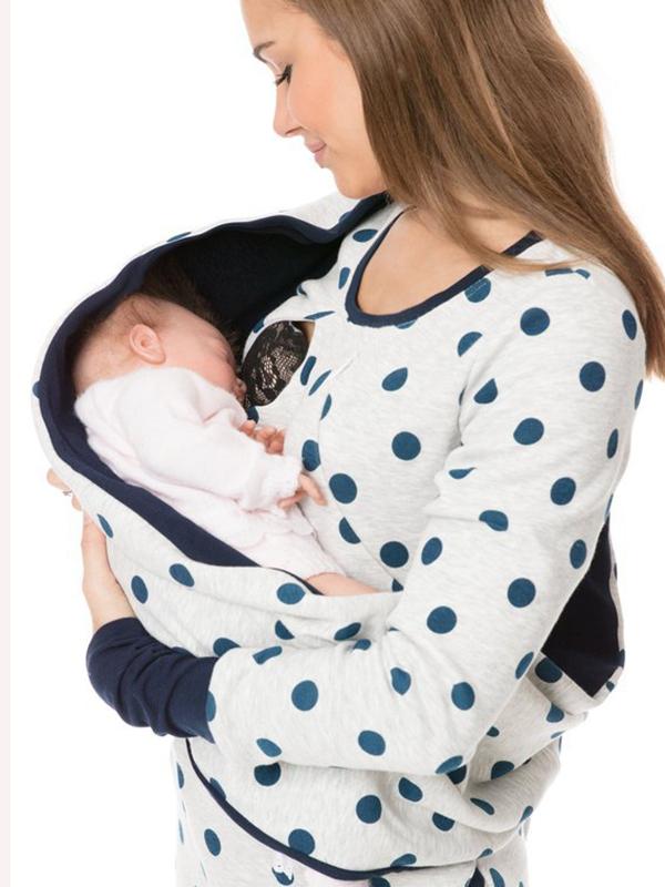 Sweat Allaitement Zippé Maternité Confort