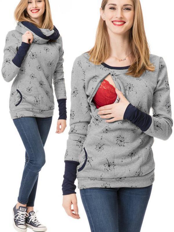 Sweat Allaitement Zippé Maternité Confort