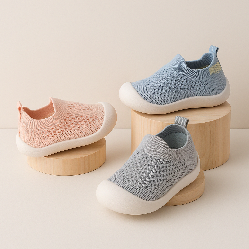 Premiers pas Chaussures BéBé – Maille-Respirante – Enfilage Facile