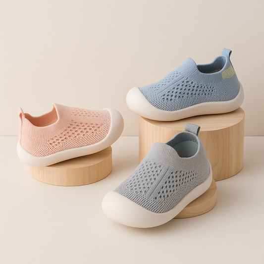 Premiers pas Chaussures BéBé – Maille-Respirante – Enfilage Facile