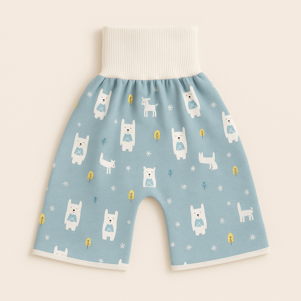 Pantalon d’Apprentissage Bébé – Coton – Taille Élastique