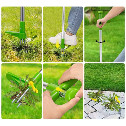 RootLift Arrache-Herbes | Outil Debout pour Extraction Profonde des Racines