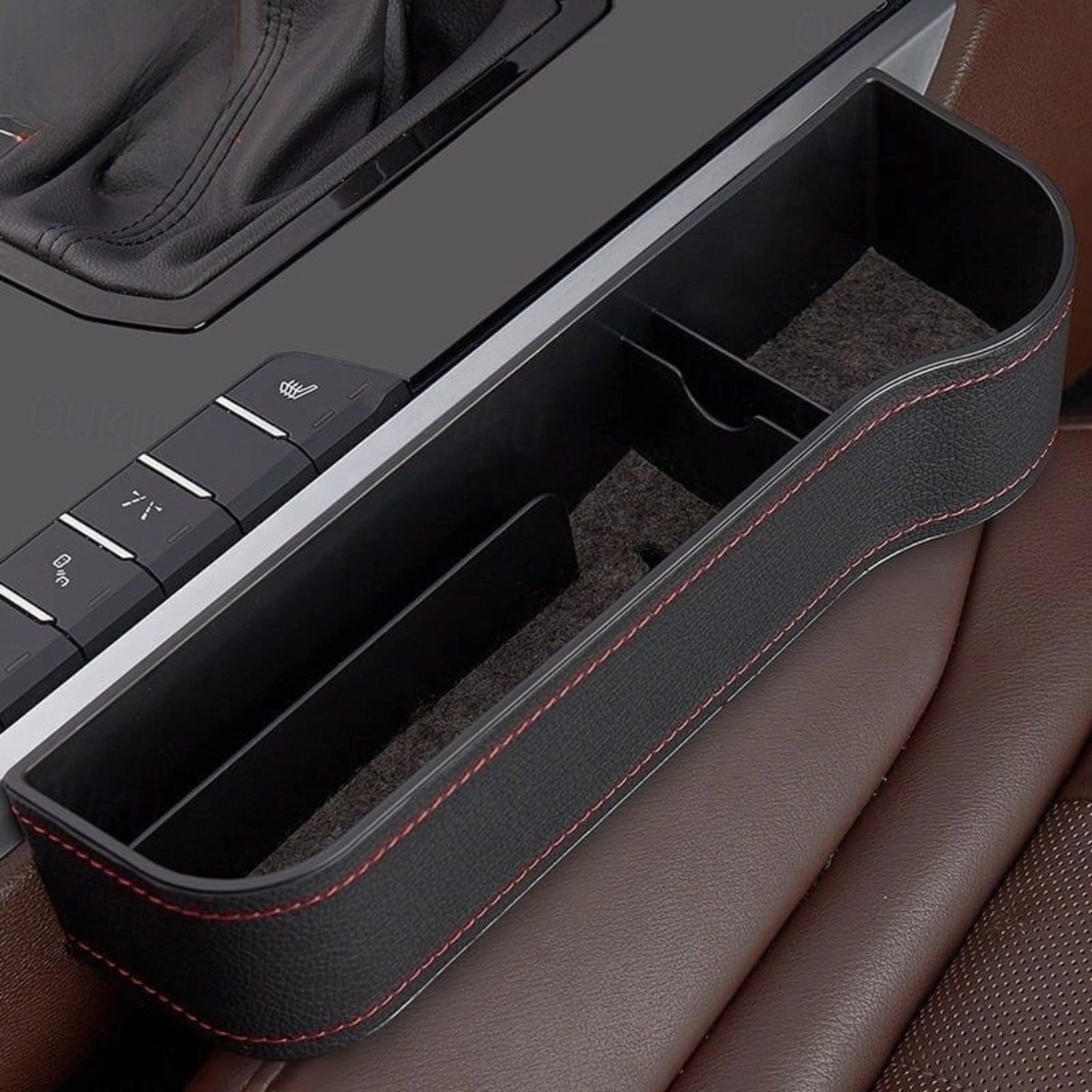 Organisateur de voiture en cuir pour siège | Rangement multifonctionnel pour voiture