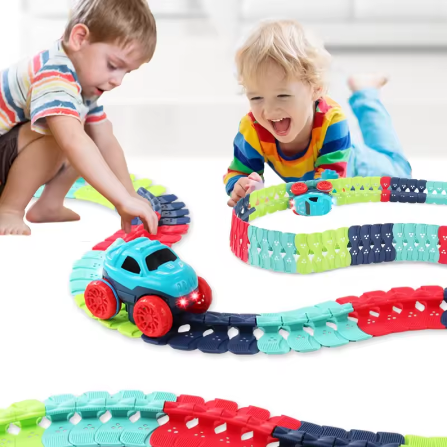 Bend-N-Race Circuit Automobile | Circuit Flexible pour Enfant