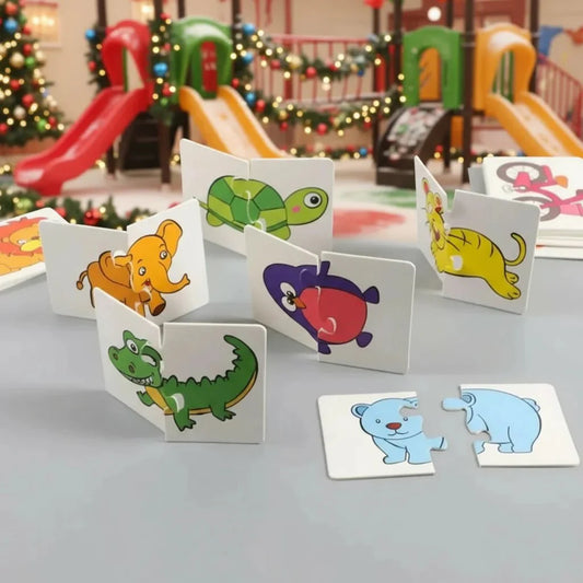 Puzzle Éducatif Enfant – Cartes à Associer – Animaux