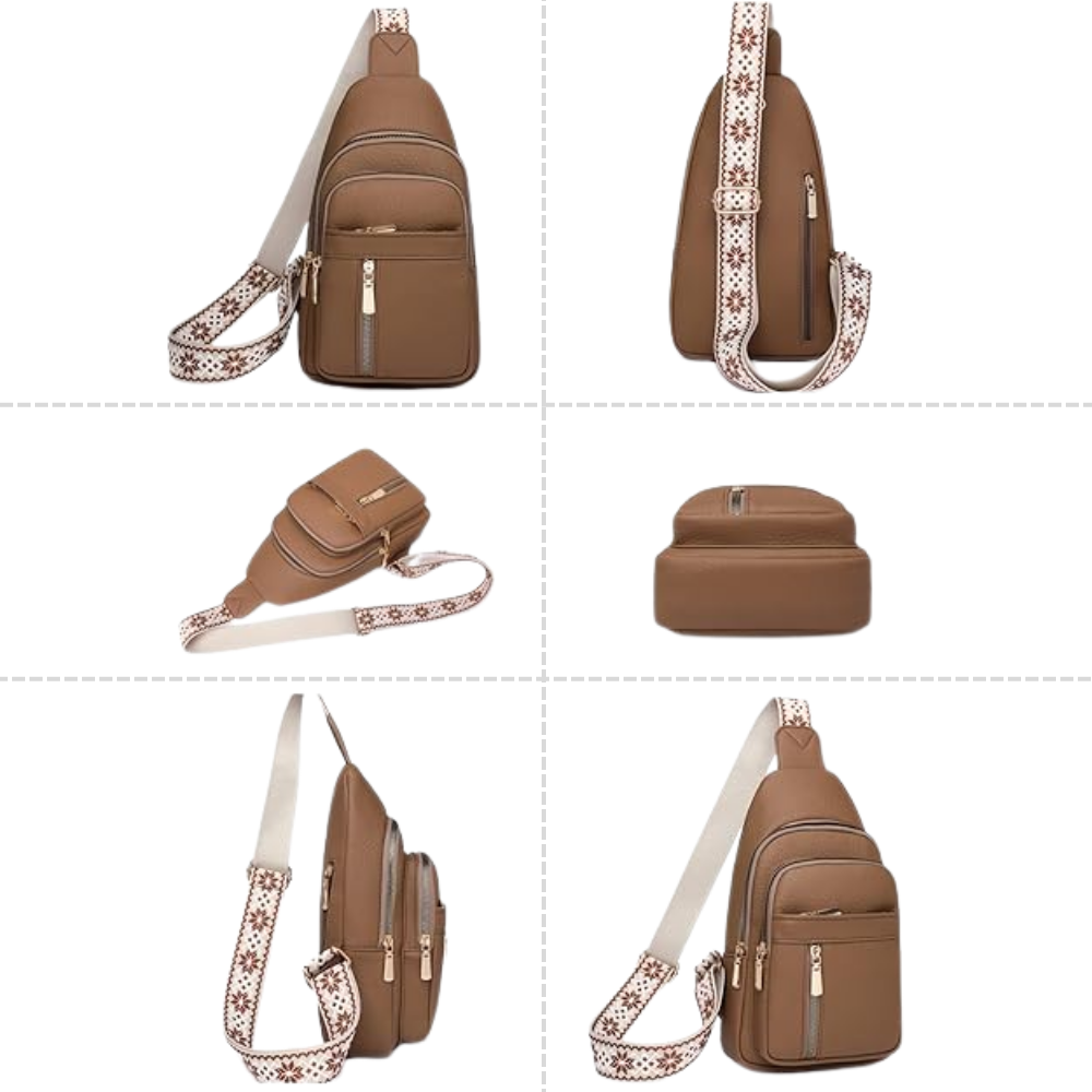 Clémentea Sac à Bandoulière Rétro en Cuir | Sac a Main Compact pour Femme