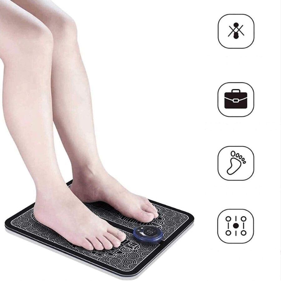 FlexiPulse EMS Stimulateur de Pieds | Jambes Légères en Quelques Minutes