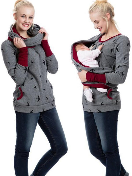 Sweat Allaitement Zippé Maternité Confort