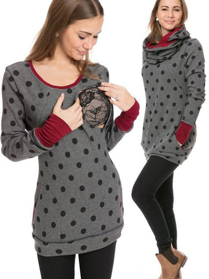 Sweat Allaitement Zippé Maternité Confort