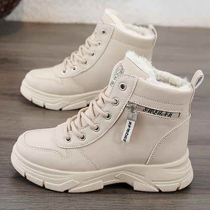 Bottines Hiver Femme – Doublure Fourrée – Lacets