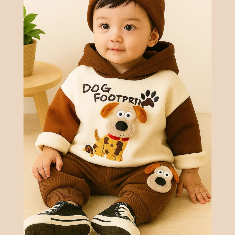 Ensemble Bébé Chien – Polaire – Chaud