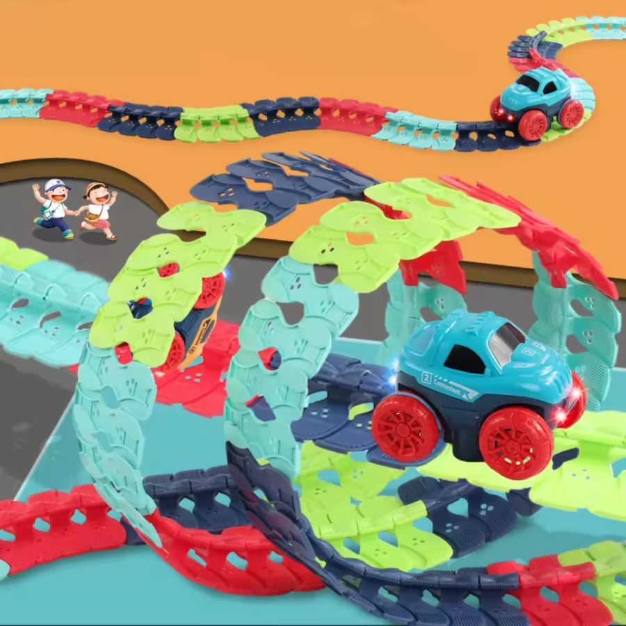 Bend-N-Race Circuit Automobile | Circuit Flexible pour Enfant