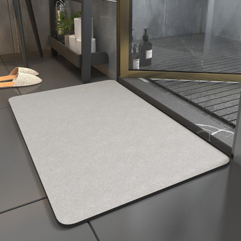 AquaDry Tapis de Bain en Pierre | Séchage Rapide & Confort Antidérapant