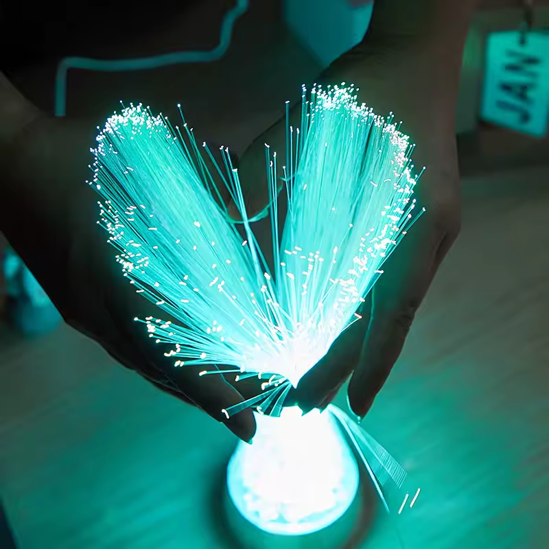Lampe à Fibres Optiques Changeant de Couleur | Lueur RGB 7 Couleurs