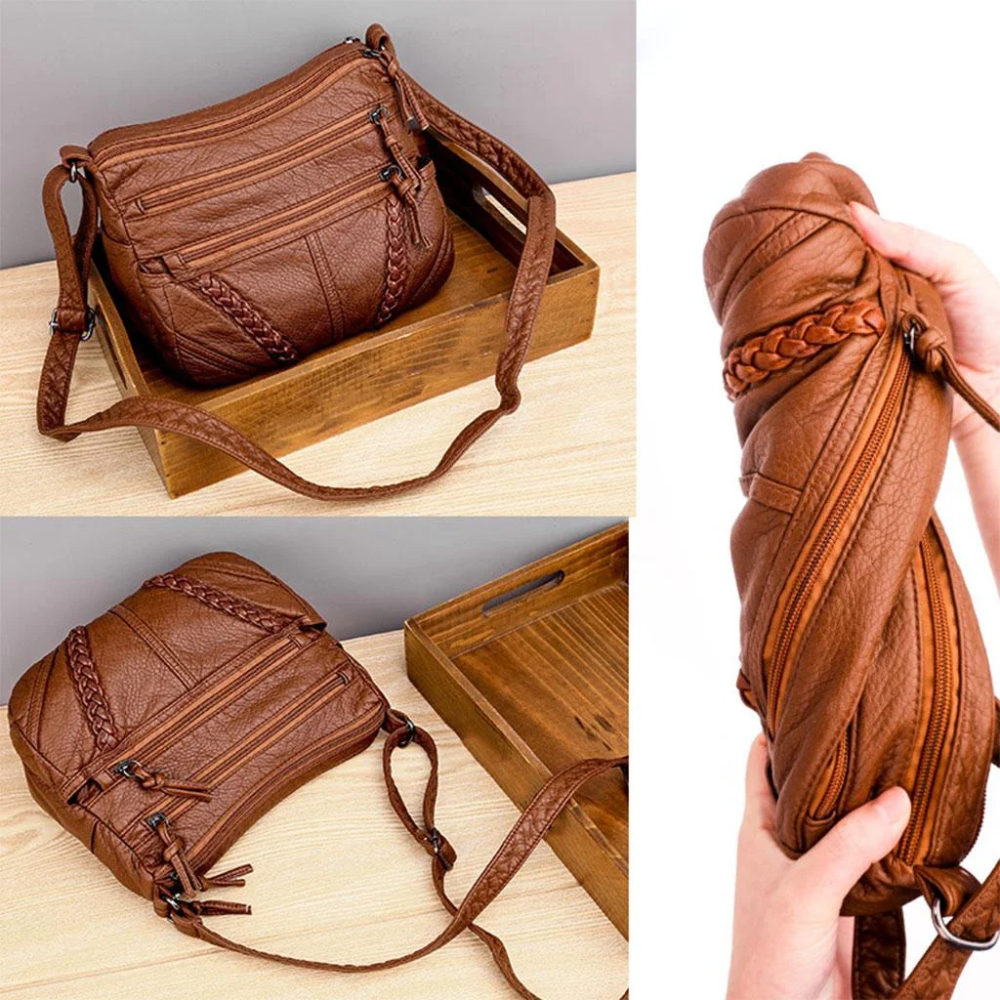 Vélie Sac Bandoulière Tressé | Sac Bandoulière Élégant et Confortable