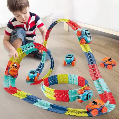 Bend-N-Race Circuit Automobile | Circuit Flexible pour Enfant