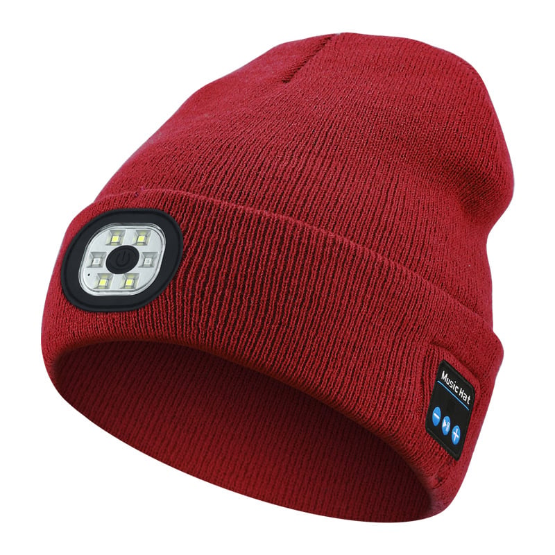 Rouge / 🎵 Bonnet Bluetooth