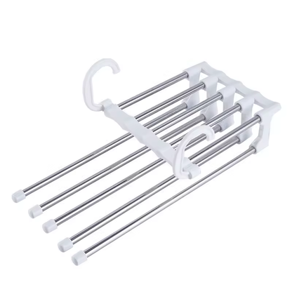 WardrobePro 5-in-1 Cintre à Pantalon | Organisateur Gain de Place