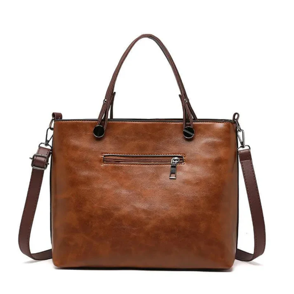 Floréa Sac à Main en Cuir pour Femme | Cabas Essentiel au Style Classique
