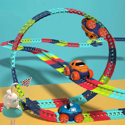 Bend-N-Race Circuit Automobile | Circuit Flexible pour Enfant