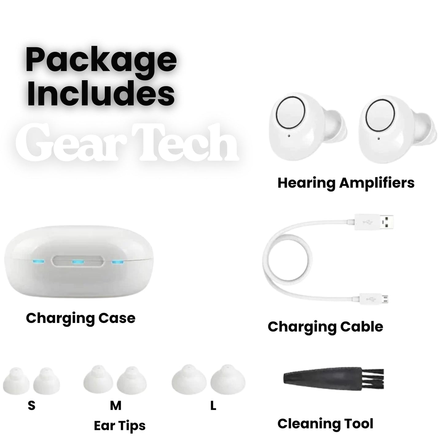 Aides Auditives Bluetooth Rechargeables Discrètes