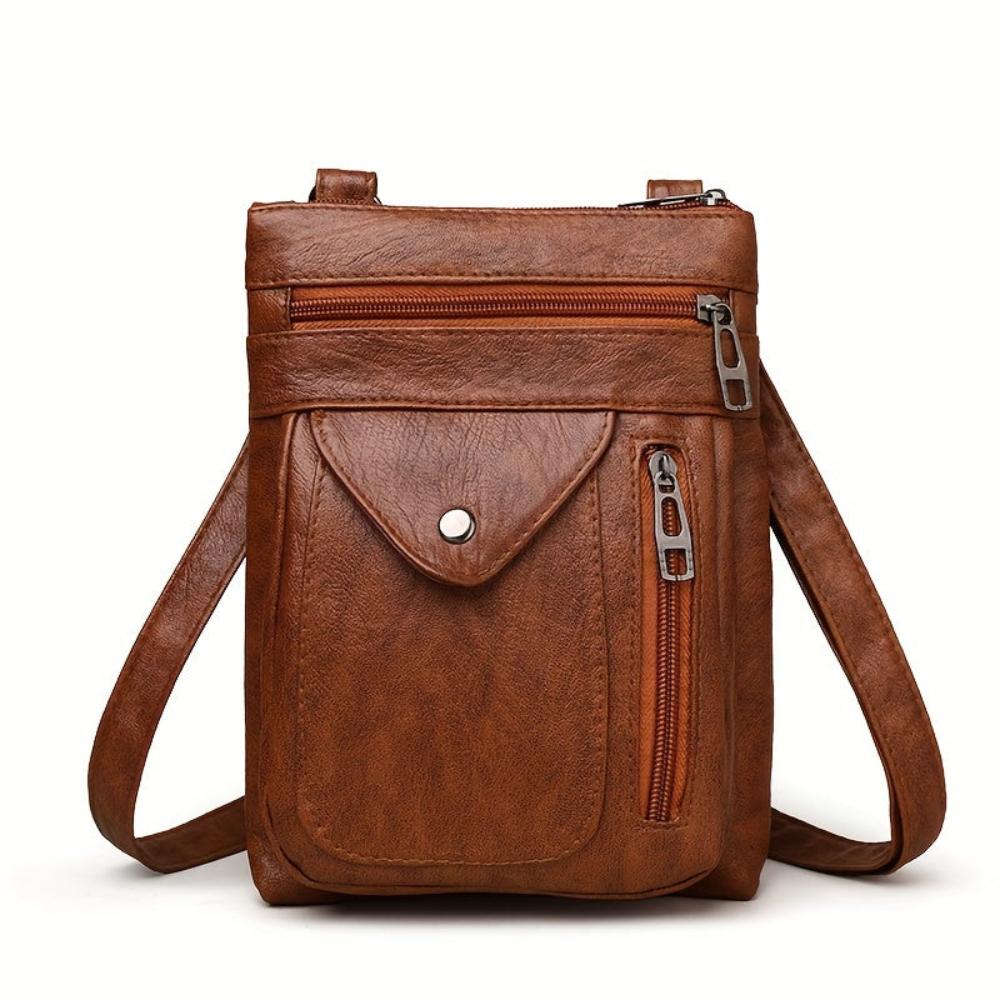 Amélie Bandoulière en Cuir | Sac Bandoulière Compact pour Femme