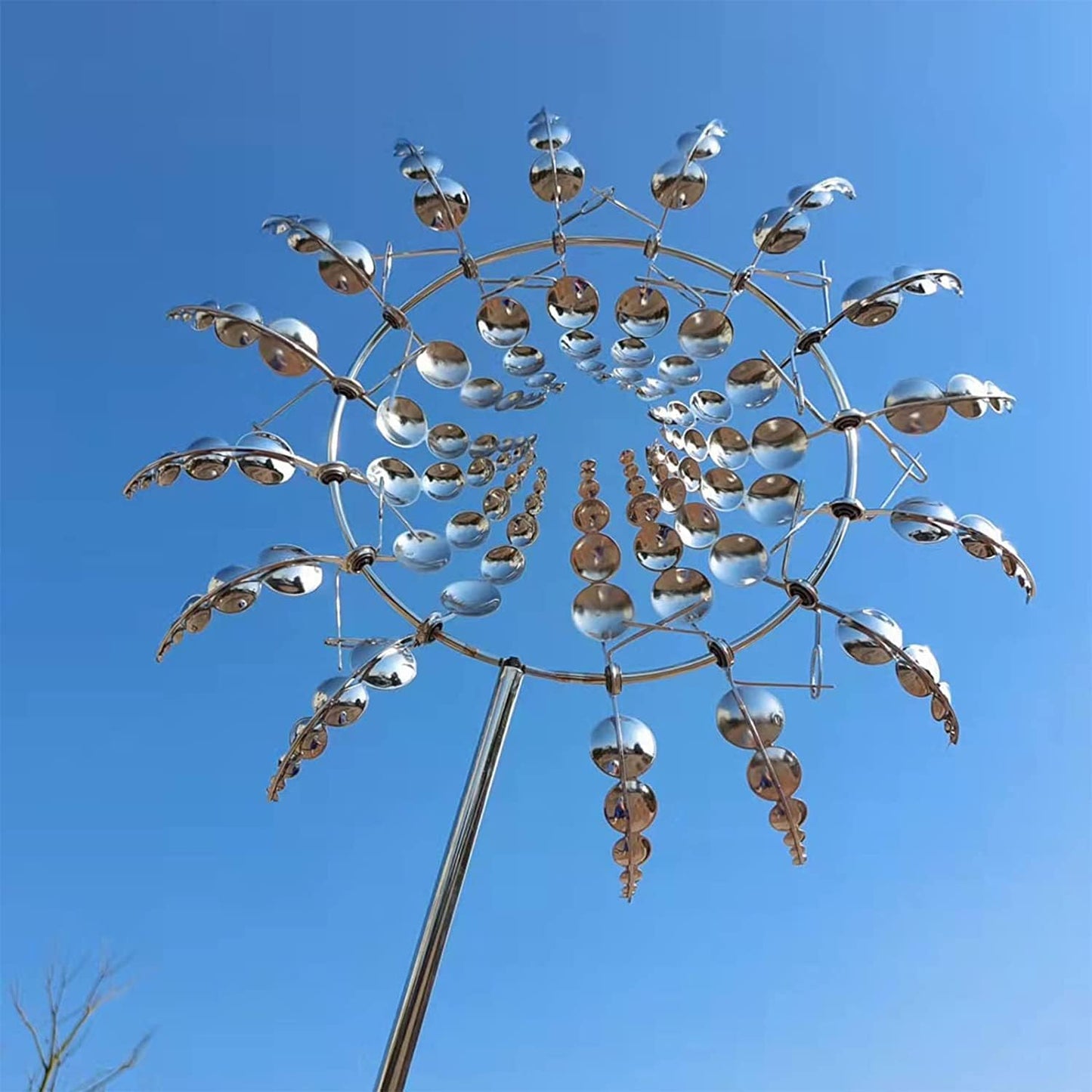 Éolienne Kinetic Métal Anti-Rouille Jardin