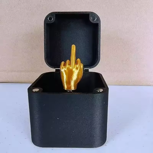 FlipBox Boîte cadeau drôle | Surprise avec doigt d’honneur jaillissant