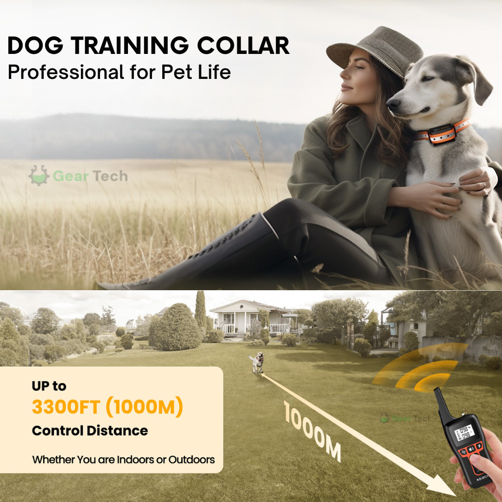 Collier Dressage Chien 1000m Étanche