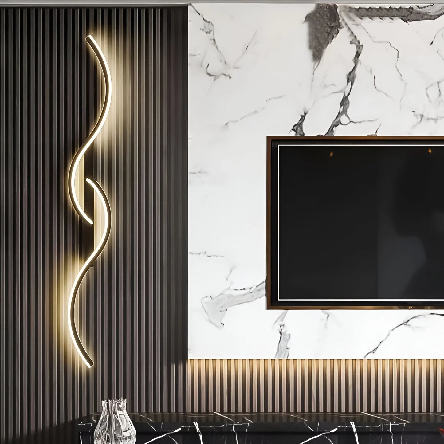 Applique Murale LED Design Ondulé