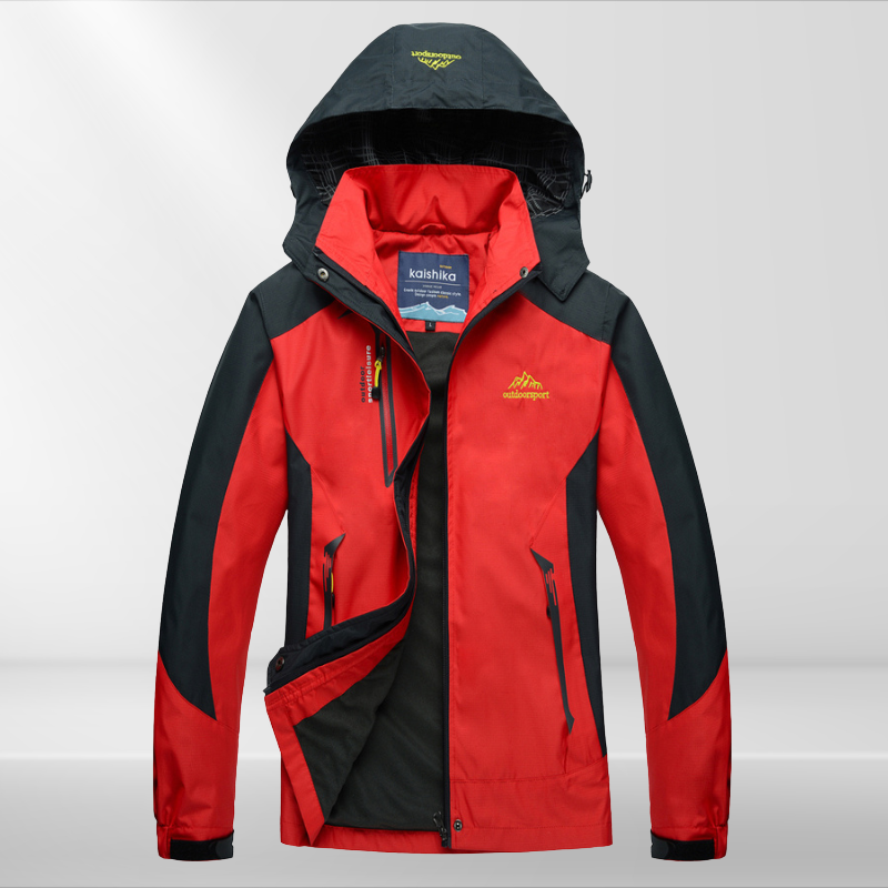 Veste de Randonnée Imperméable – Capuche Réglable – Poches Zippées