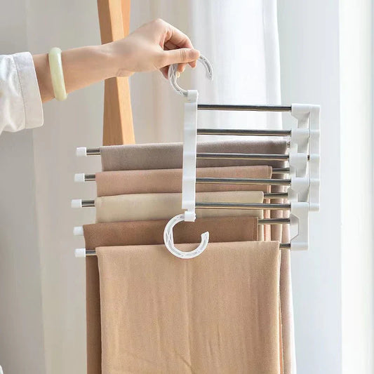 WardrobePro 5-in-1 Cintre à Pantalon | Organisateur Gain de Place