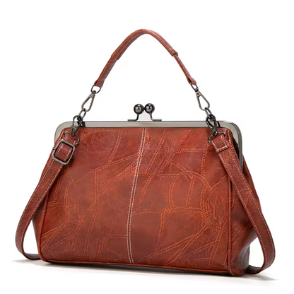 Améliane Sac à Main Vintage en Cuir | Sac Bandoulière Rétro et Intemporel